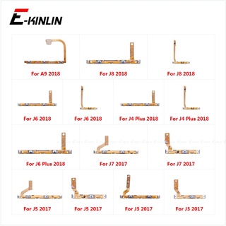 ปุ่มกดเปิดปิด ปิด สายเคเบิ้ลอ่อน สําหรับ Samsung Galaxy J8 J6 J4 J7 J5 J3 A9 2018 2017
