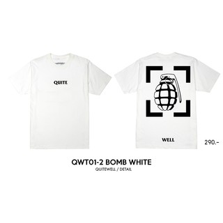 QWT01-2 BOMB WHITE เสื้อยืดสีขาว