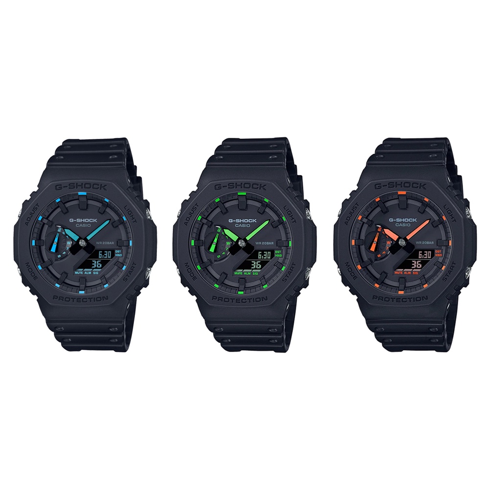 Casio G-Shock นาฬิกาข้อมือผู้ชาย สายเรซิ่น รุ่น GA-2100 (GA-2100-1A2,GA-2100-1A3,GA-2100-1A4)