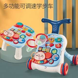 Kids Story รถผลัดเดิน ปรับความสูงได้ มีเสียงเพลง Baby Walker Music Activity Panel Sit Play  CenterToddler สินค้าพร้อมส่ง