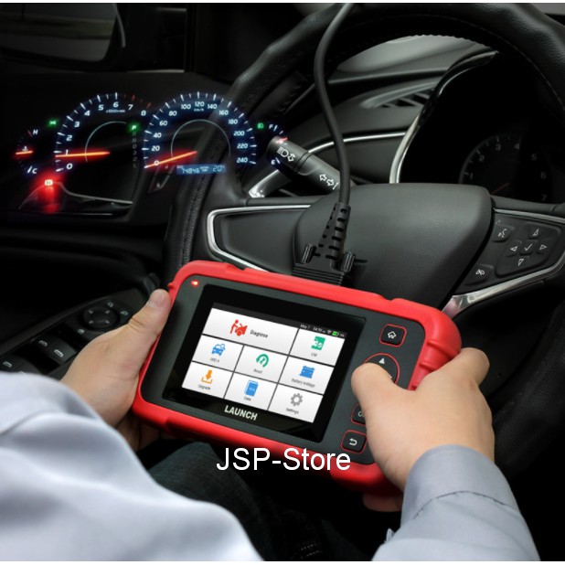 JSP เครื่องสแกนอ่านลบไฟโชว์โค้ดรถยนต์OBD2 รุ่น Launch Creader Professional CRP129X แท็บเล็ต พร้อมฟรี