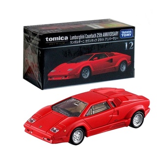 โมเดลรถ Tomica Premium No.12 Lamborghini Countach 25th Anniversa สีแดง