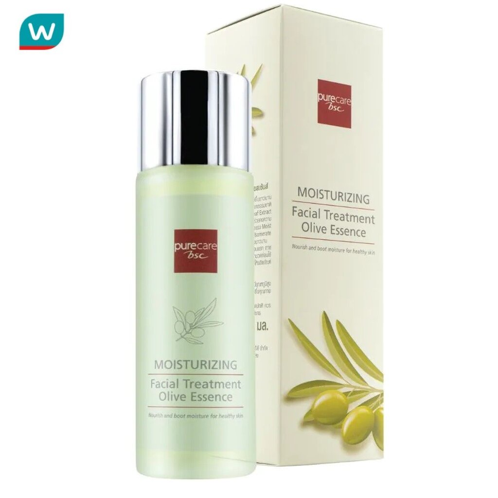 Pure Care เพียวแคร์ บีเอสซี มอยเจอร์ไรซิ่ง เฟเชียล ทรีทเม้นท์ โอลีฟ เอสเซ้นส์ 95มล.
