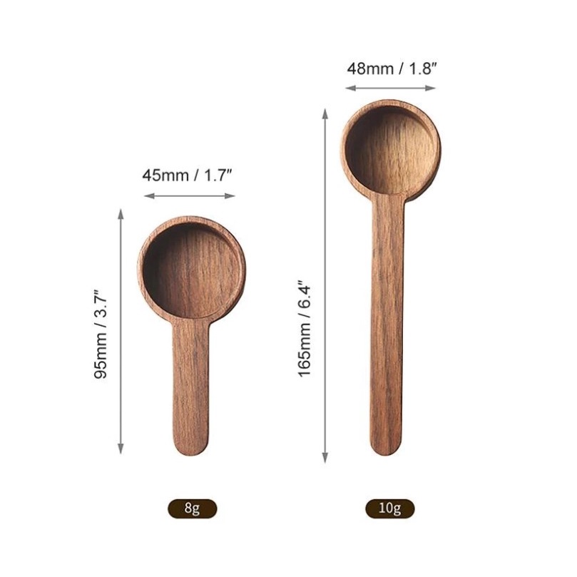 ช้อนตวงกาแฟไม้ ช้อนตวงกาแฟ ไม้บีช Home Drip Coffee Beech Coffee Scoop Home Drip Coffee