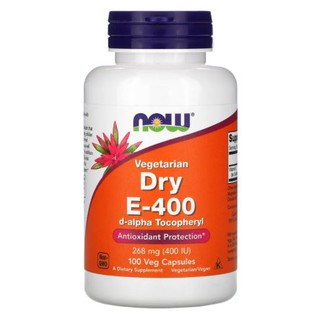 Now Foods, Vegetarian Dry E-400, 268 mg (400 IU) [ 100 Veg Capsules ] vitamin e puritan