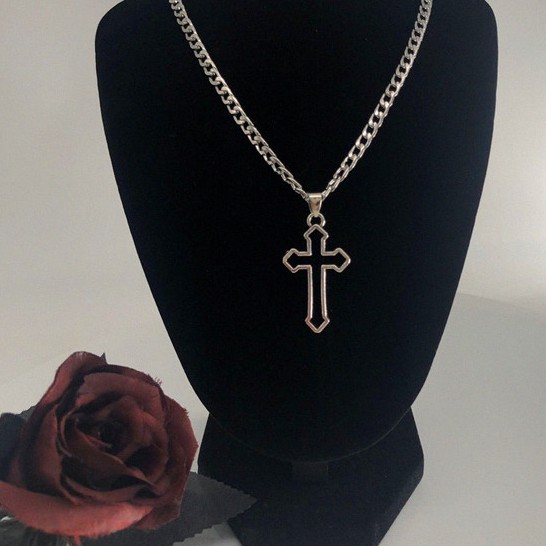 สร้อยคอแฟชั่นจึ้ไม้กางเขนสไตล์ญี่ปุ่น