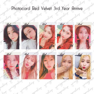 (พร้อมส่ง) Rv 3RD ANNIVERSARY Revee พัดลมโฟโต้การ์ด MADE UNOFFICIAL ANNIV ANNIV That IRENE SEULGI