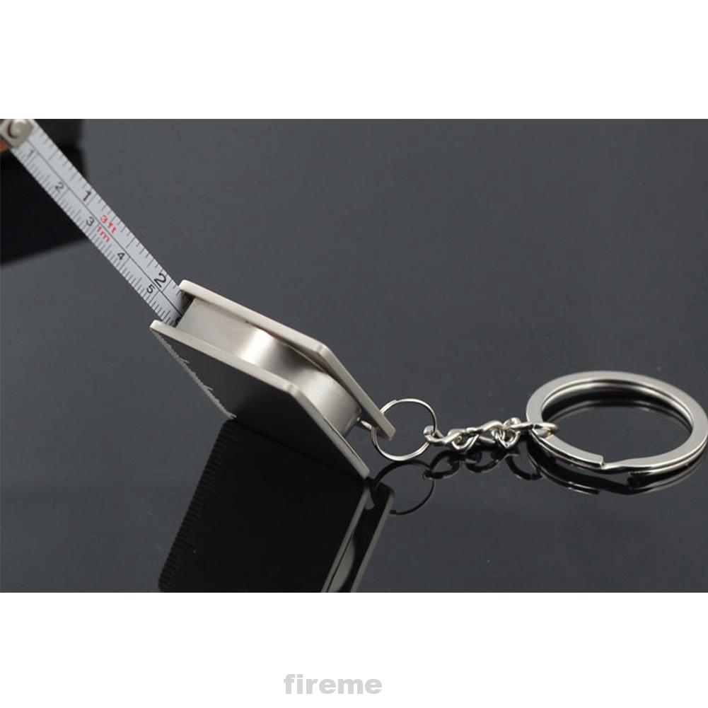 2019 Portable Alloy Practical Tape Measure Shape Keychain Tool ...