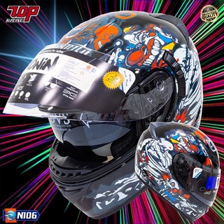 หมวกกันน็อค มีแว่น RONIN N SERIES : N106 (SIZE: L / 58-60 CM. )