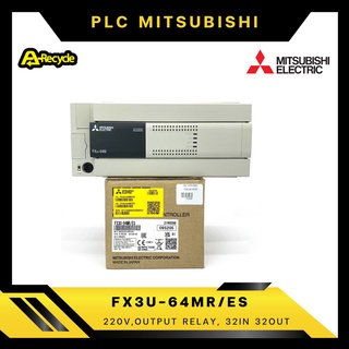 MITSUBISHI FX3U-64MR/ES PLC 220V 32 in Sink/Source 32 out Relay