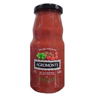 AGROMONTE - SAUCE CHERRY TOMATO WITH BASIL 360G ซอสมะเขือเทศเชอร์รี่พร้อมใบโหระพา