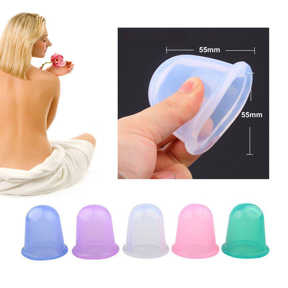 ถ้วยซิลิโคน Moisture Silicone Cupping Cup Anti Cellulite Vacuum Cupping Cup Device