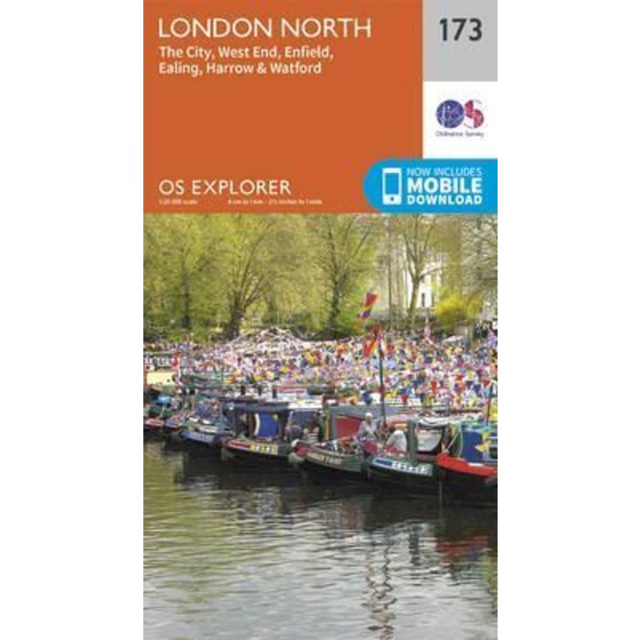 London North, The City, West End, Enfield, Ealing, Harrow & Watford by Ordnance Survey (ฉบับสหราชอาณ