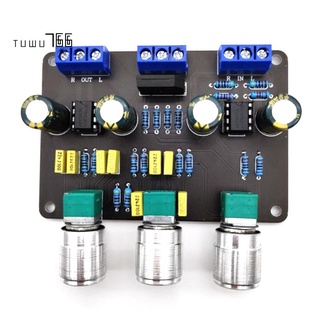 Dual NE5532 Tone Stereo Preamplifier Board Audio HiFi Amprifier Equalizer Preamp Treble Bass Tone Control Pre Amplifier