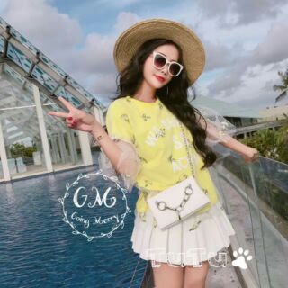 เสื้อยืดสกรีนลายแต่งซีทรู