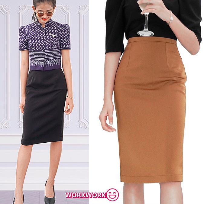 💯ล้างสต๊อก เซลล์💯กระโปรงทำงาน แบรนด์ Workwork pattern magic