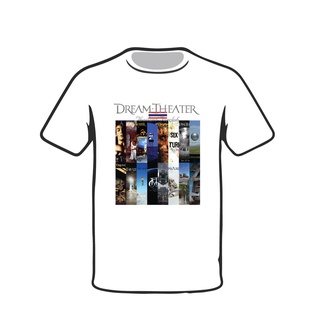 เสื้อยืดสีดำอินเทรนด์เสื้อ Dream Theater Thailand Fanclub อัลบัม Distance over TimeS-4XL