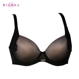 WIENNA เสื้อชั้นใน Collection CHARMED DB31453 สีดำ สีแดง  CARNATION