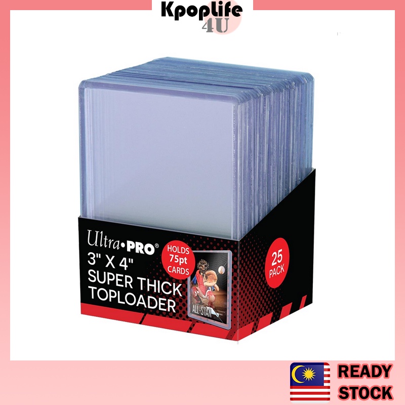 Toploader Ultra PRO คุณภาพสูง 35PT/75PT 3x4 Super หนา Toploader การ์ด Protector Kpop Photocard การ์ด
