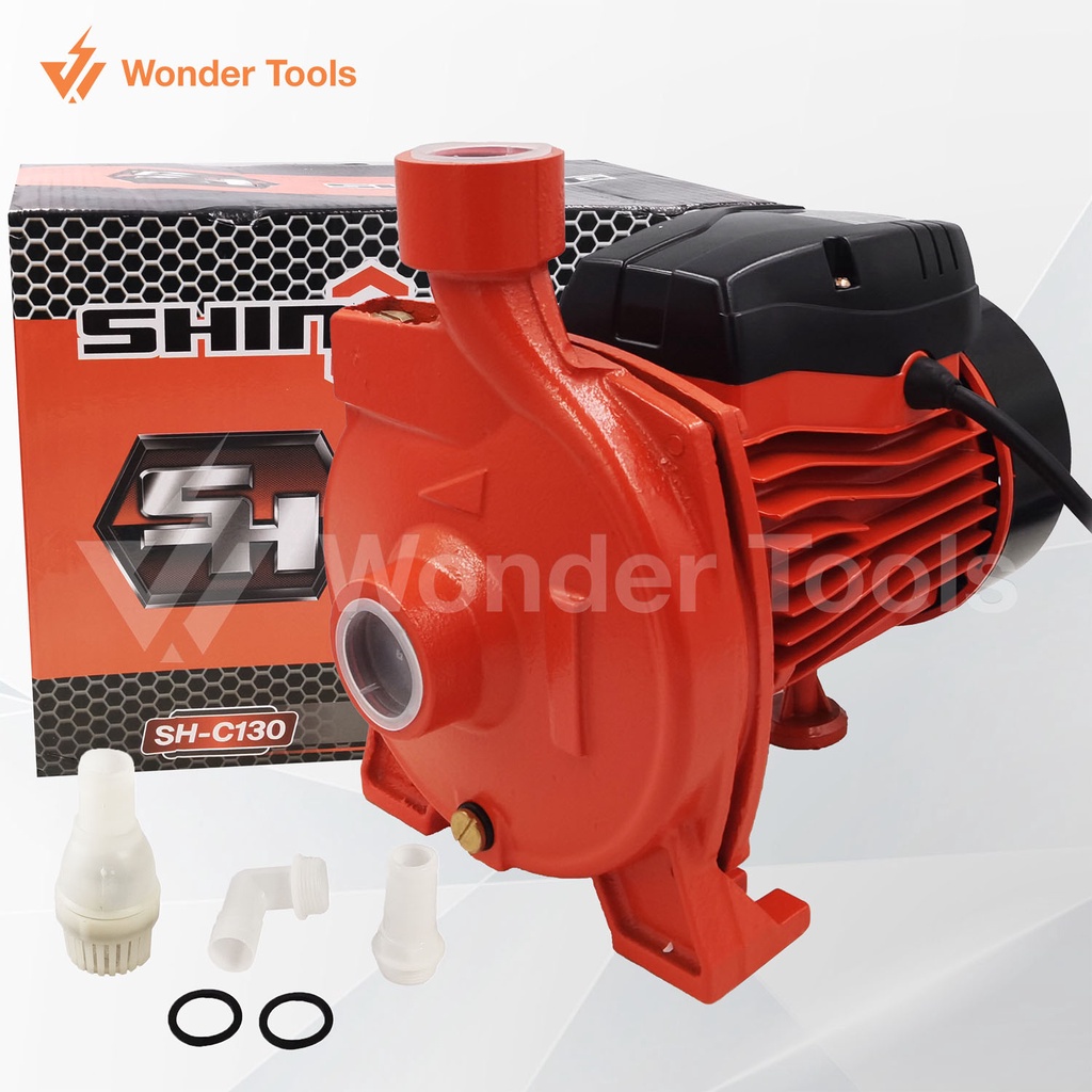 SHINING ปั๊มน้ำ ปั๊มหอยโข่ง 370W. รุ่นใหม่ SH-C130 ปั้มน้ำ ปั๊มดูดน้ำขนาด1นิ้ว ทนทาน