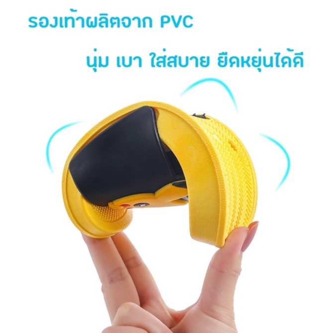 รองเท้าแตะเด็ก PVC รองเท้าเด็ก พื้นกันลื่น แต่งตัวการ์ตูนปิกาจูน่ารัก แฟชั่นเด็ก นุ่ม เบา (พร้อมส่งในไทย) - รูปที่ 3