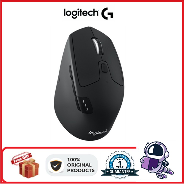 Logitech M720 wireless Bluetooth mouse office power saving home portable three-switch mouse