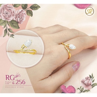 JNist แหวนเพชร ประดับเพชรสวิส CZ แหวนทอง Gold Diamond Women Ring รุ่น RG256