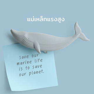 Blue Whale Magnet แม่เหล็กติดตู้เย็น ดีไซน์ วาฬ Qualy (ควอลี…