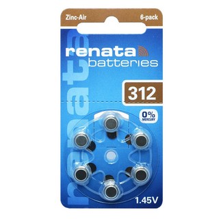 ถ่านเครื่องช่วยฟัง Renata  ZA312