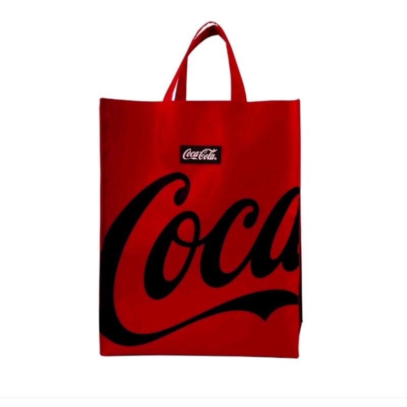 กระเป๋าผ้าใบ coca cola  ของใหม่ แลกสีขาวได้inbox