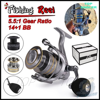 [TOP]🎣Daiwa1000-7000 Fishing Spinning Reel อัตราส่วนความเร็วสูง: 5.5:1 แรงลากสูงสุด15KG  รอกตกปลาโลหะ KSA อัต