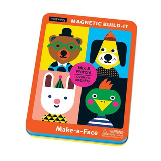 Mudpuppy – Make-a-Face Magnetic Build-It ชุดกล่องแม่เหล็กแบบพกพา ลายหน้าสัตว์แสนน่ารัก