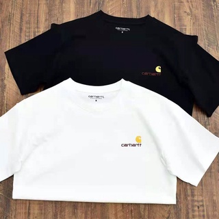 Carhartt เสื้อยืดแขนสั้นลําลอง พิมพ์ลาย เข้ากับทุกการแต่งกาย แฟชั่นฤดูร้อน สไตล์บอททอม สําหรับคู่รัก