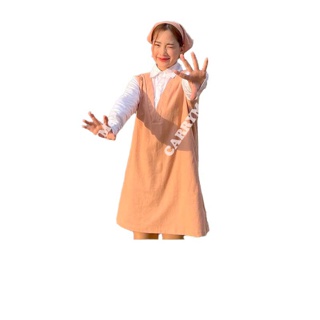 Carryme - เดรสแครี่มีสองชิ้นติดกัน Carry me เท่านั้น แถมฟรี!!ผ้าโพกหัวเข้าเซ็ต