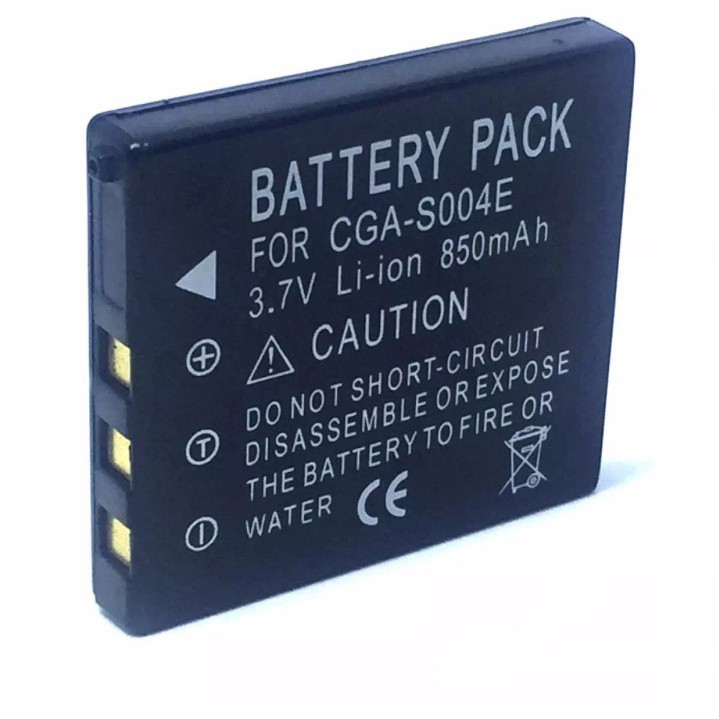 CGA-S004 / CGA-S004A / CGA-S004E / DMW-BCB7 Battery Replacement For  PANASONIC Lumix DMC-FX2, DMC-FX7 (Black) | Shopee Thailand