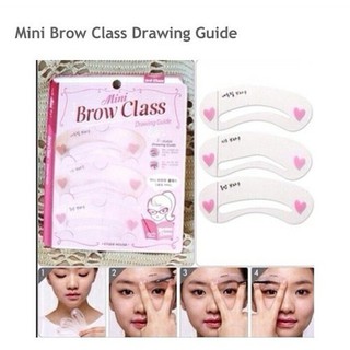 บล็อคคิ้ว GOHO Mini Brow Class drawing guide 3แบบ3สไตล์ ใน1ชิ้น 8011