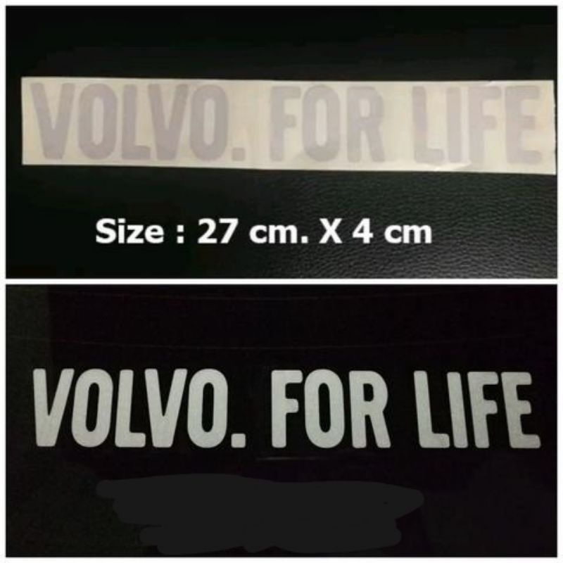 สติ๊กเกอร์ Volvo for Life S40 S60 V40 S70 S80 XC40 XC60 850 C30 V50