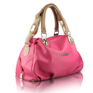 พร้อมส่งกระเป๋าสะพายผู้หญิง แฟชั่นเกาหลี กระเป๋าสีชมพูรหัส Sunny-272