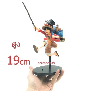 โมเดล ของเล่น Monkey D. Luffy running วันพีช  ลูฟี่ วิ่ง one piece