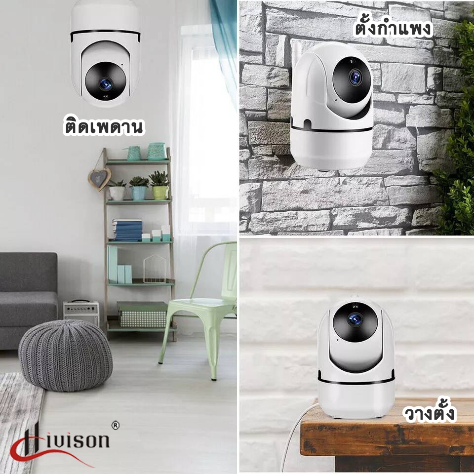 Hivison กล้องวงจรปิดไร้สาย ICAM365 5MP HD PTZ Wirless IP camera cctv กล้องรักษาความปลอดภัยในบ้าน อินฟาเรด ภาพชัดในที่มืด