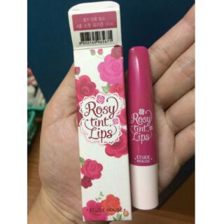 Etude House Rosy Tint Lips  เบอร์ 4ปทิ้นต์หัวฟองน้ำ