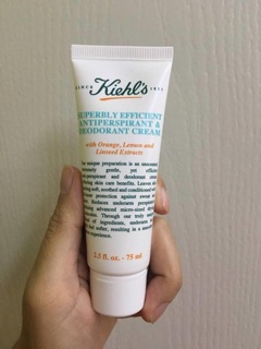 ปลอมคืนเงิน Kiehls Superbly Efficient Anti-Perspirant &amp; Deodorant Cream 75ml ผลิตภัณฑ์ระงับกลิ่นกายสูตรอ่อนโยน