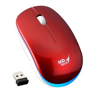 Wireless Optical Mouse USB MD-TECH (RF-39) Red