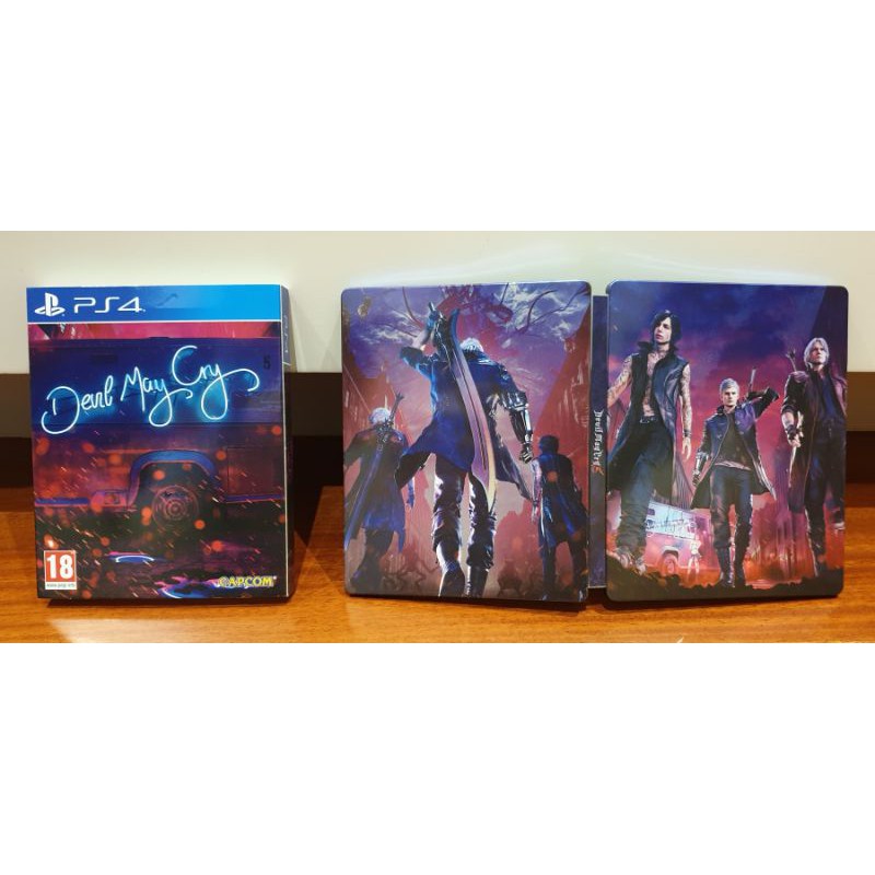Devil May Cry 5 (ps4) deluxe edition (uk) แผ่นเกมพร้อมกล่องเหล็ก