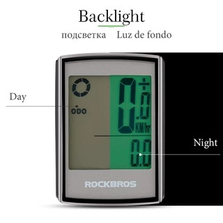 ROCKBROS นาฬิกาจับเวลากันน้ำสำหรับติดรถจักรยาน