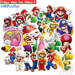 100Pcs/Set ❉ Super Mario Bros. Series A สติ๊กเกอร์ ❉ DIY Fashion Mixed Luggage Laptop Skateboard Doodle Decals สติ๊กเกอร์