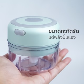 Yongling ที่ปั่นกระเทียม 100ML เครื่องบดกระเทียมไฟฟ้า เครื่องบดกระเทียม