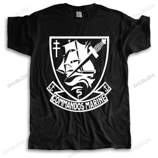 เสื้อยืดแขนสั้น พิมพ์ลาย COMMANDOS MARINE ทรงหลวม แฟชั่นฤดูร้อน สําหรับผู้ชายS-5XL