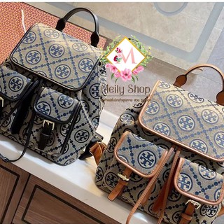 Tory Burch หนังวัว กระเป๋าเป้ กระเป๋าสะพายไหล่คู่ งานสวย มีให้เลือก 2 สี ขนาดกระทัดรัด ใช้งานง่าย ความจุมาก อเนกประสงค์