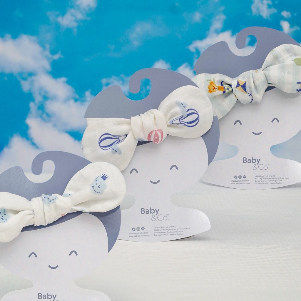 Baby & Co. (Up,Up,Up Collection) Knot Headband ผ้าคาดผมลูกน้อยรุ่นผูกปม บรรจุ 1 ชิ้น